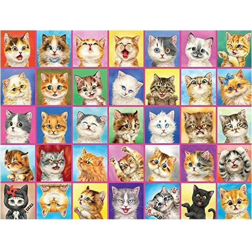Ceaco - Cats 1500 pc Jigsaw Puzzle USED clean